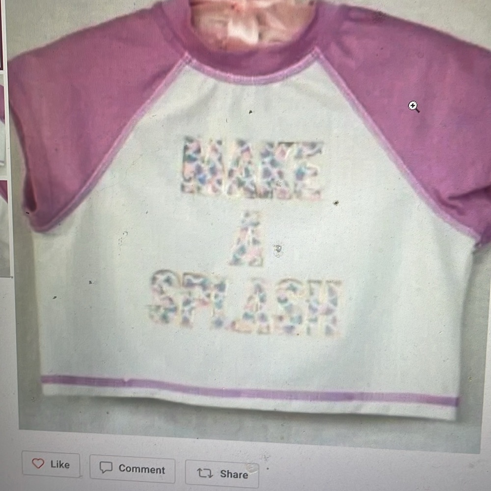 More Than Magic "Make A Splash" Rash Guard Swim Top 7/8